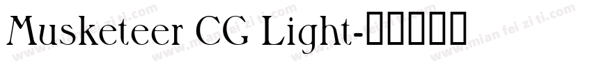 Musketeer CG Light字体转换